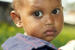 Little child in Tirmasahun, India